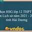 Đề Thi Học Sinh Giỏi Lịch Sử 12 Cấp Tỉnh