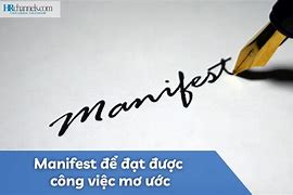 Manifest Nghĩa Tiếng Việt