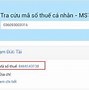 Trang Tra Mã Số Thuế Cá Nhân